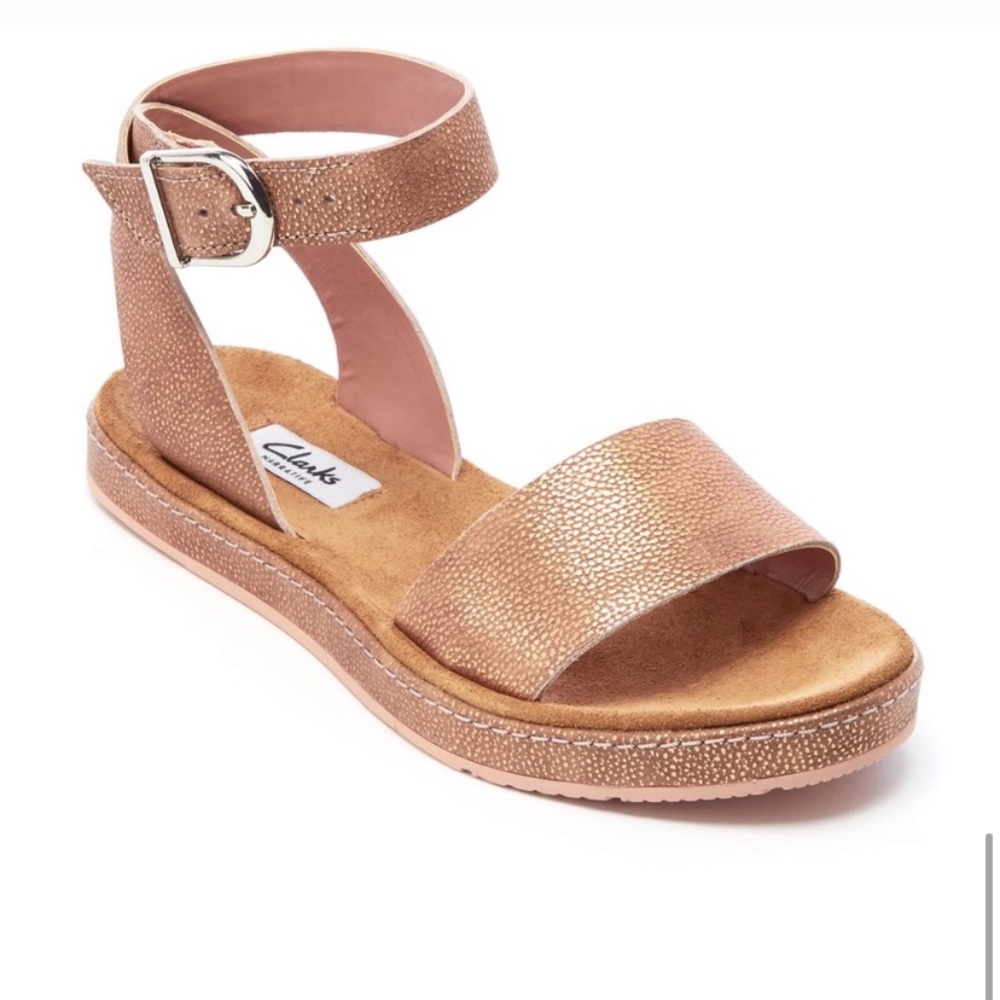 Clarks Rose Gold Sandals